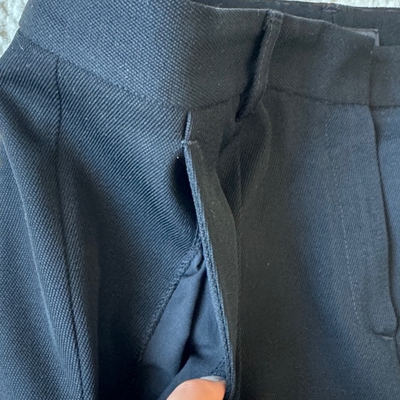 Theory Women's Wool Black Straight Leg Pants Size 6 - Picture 4 of 13